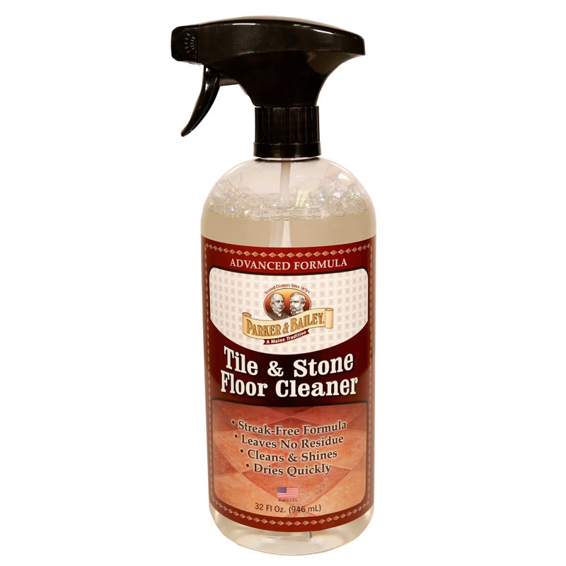 Parker Bailey Tile Stone Cleaner Granite Countertop Kitchen Island Cleaning Spray Marble Tile Slate Quartz Daily Granite Bathroom Counter 32 oz